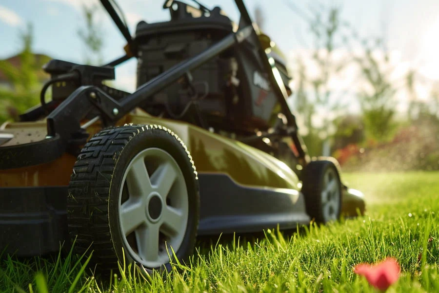 electric self propelled lawn mowers