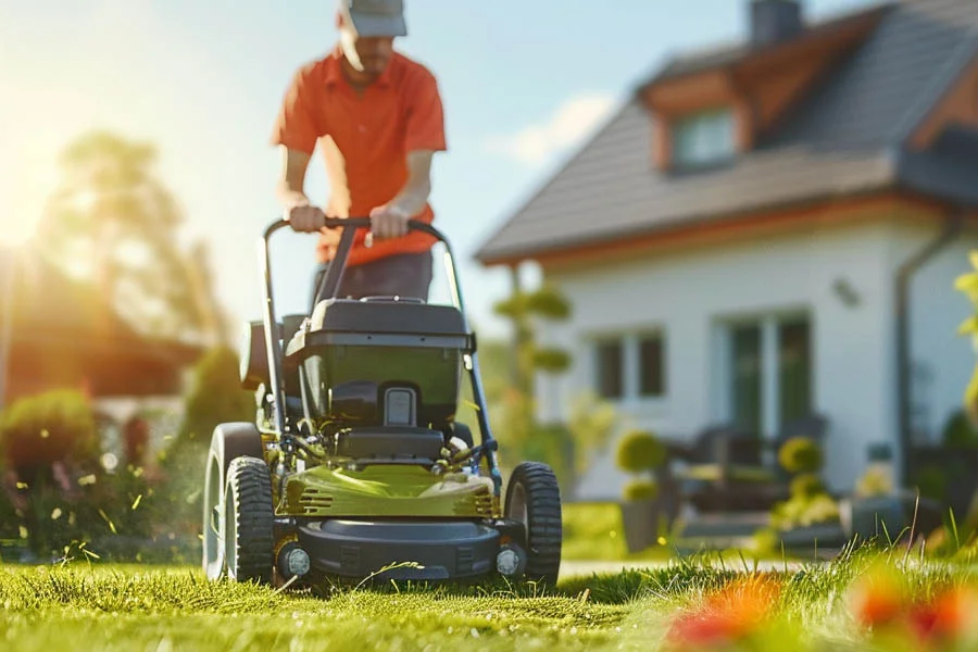 battery powered push lawn mower