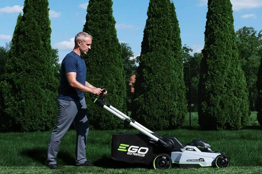 small battery operated lawn mower